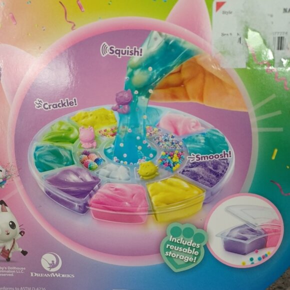 Sensory Wheel Gabby's Dollhouse Colorful Scented Slime Kids Toy - Picture 6 of 6